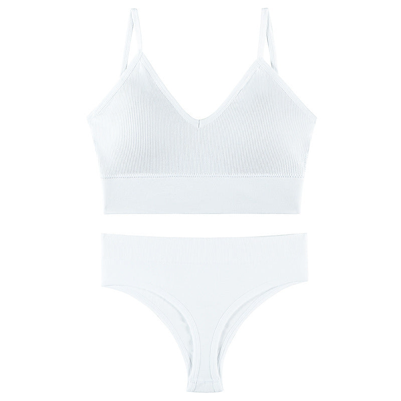 Wireless Triangle Bra & Panty Set