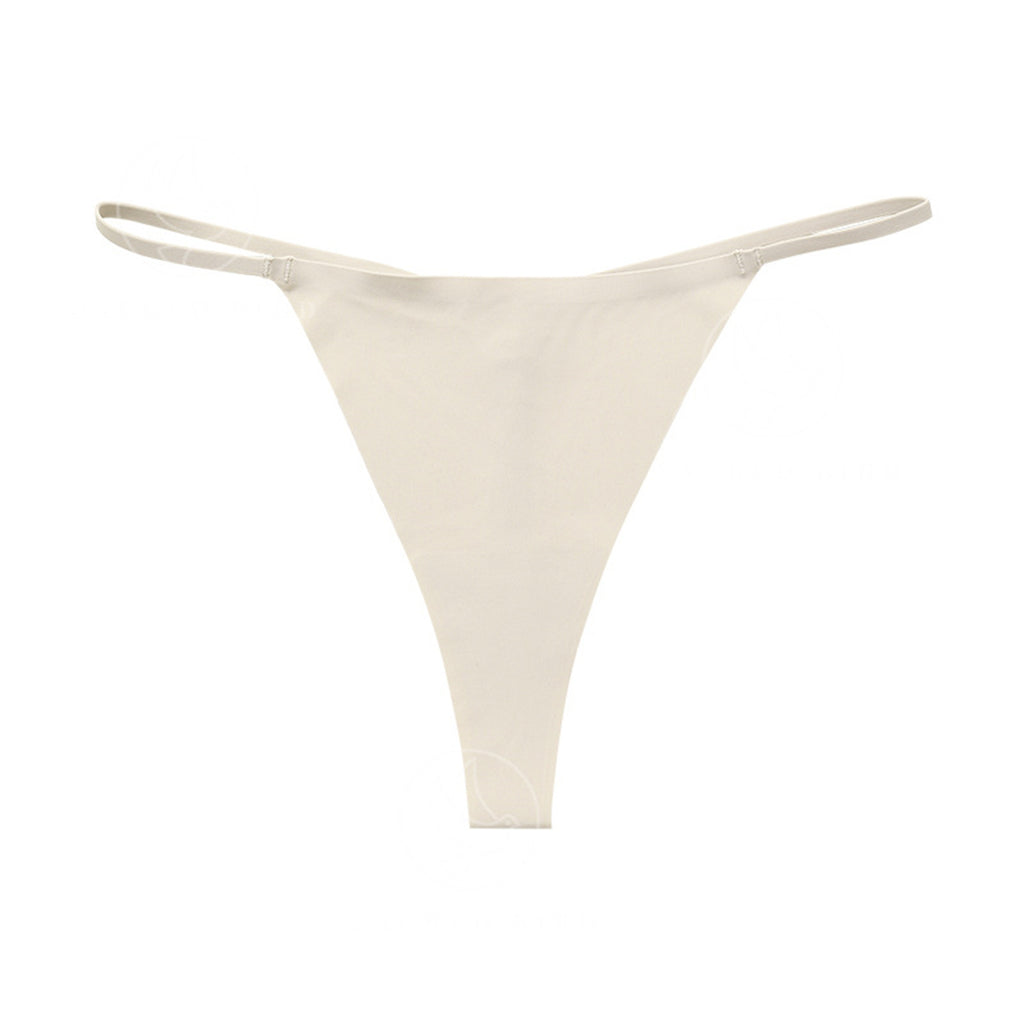 Seamless Ice Silk T-Back Panties – 5-Pack