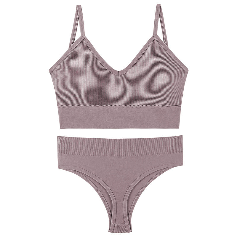 Wireless Triangle Bra & Panty Set