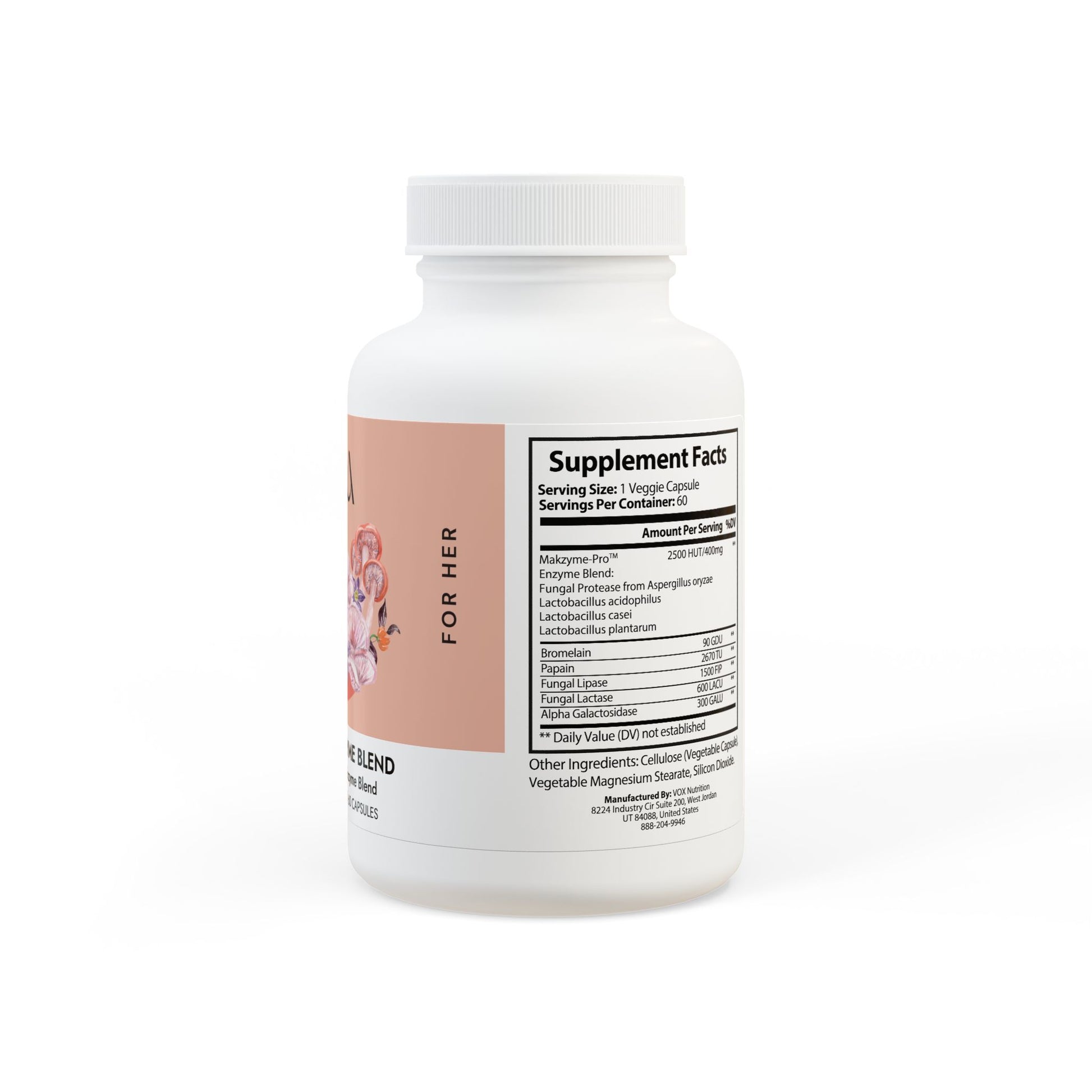 Digestive Enzyme Blend Supplement (60 Capsules)