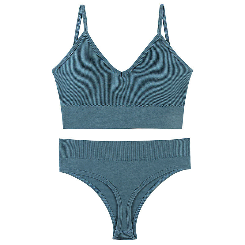 Wireless Triangle Bra & Panty Set