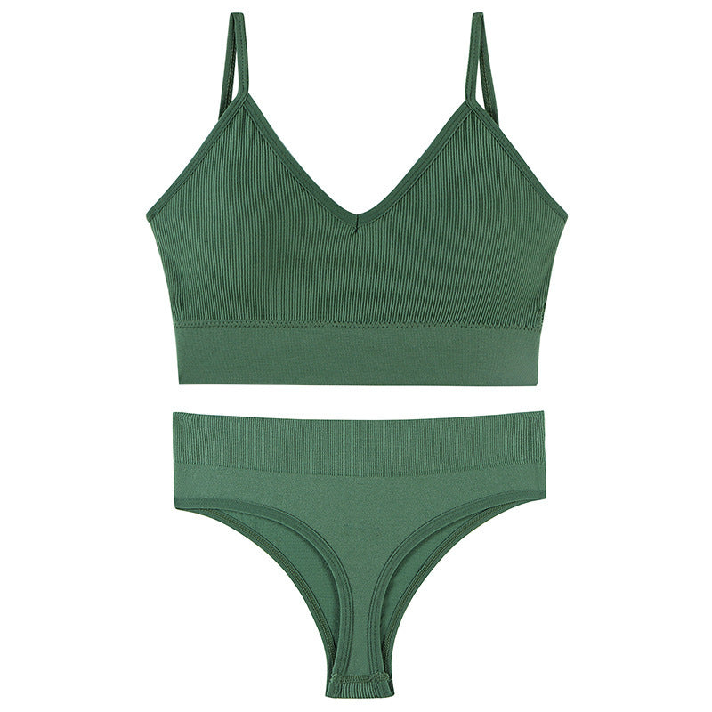 Wireless Triangle Bra & Panty Set