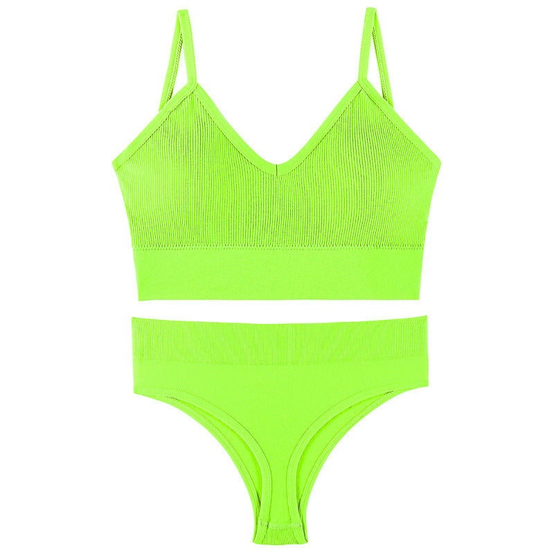 Wireless Triangle Bra & Panty Set