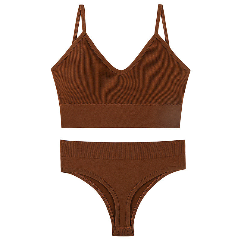 Wireless Triangle Bra & Panty Set