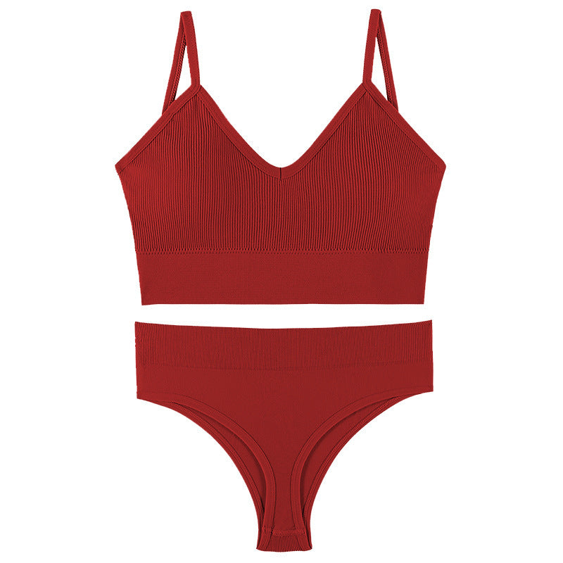 Wireless Triangle Bra & Panty Set