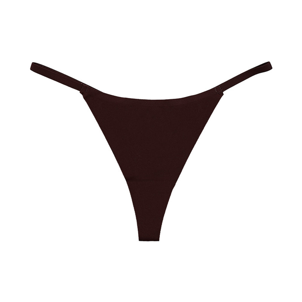 8-Pack Low Waist Seamless T-Back Panties – Ice Silk Comfort