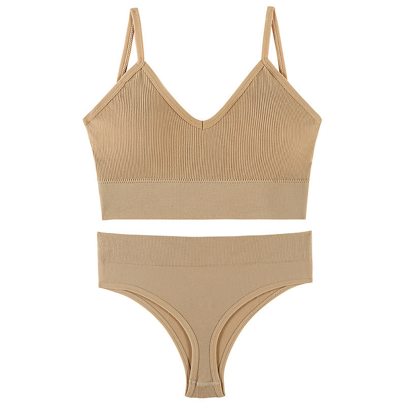 Wireless Triangle Bra & Panty Set