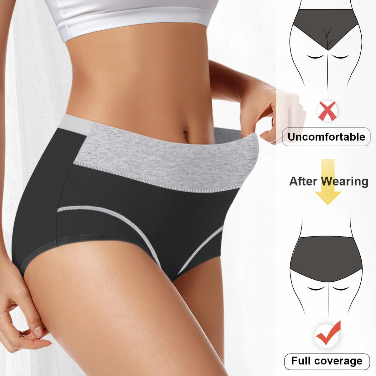 High Waist Shaping Panty – Breathable Tummy Control with Full Hip Coverage