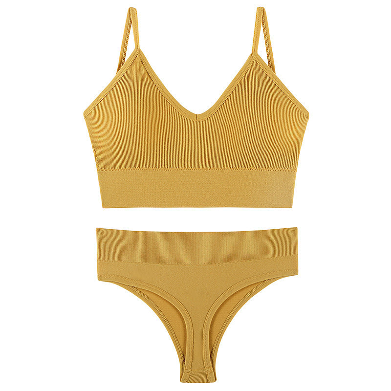 Wireless Triangle Bra & Panty Set